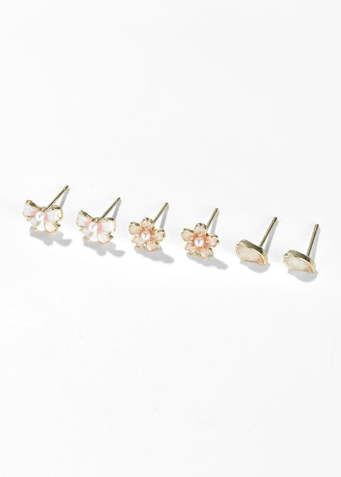 Cherry Blossom Stud Set