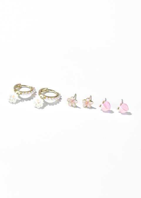 Hoop and Stud Earrings Set