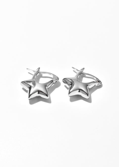 Star Hoop Earrings