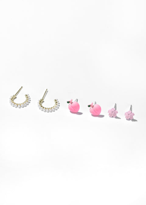 Hoop and Stud Earring Combo
