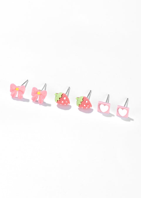 Stud Pink Earrings