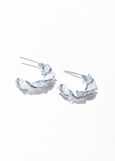 Crystal Hoop Earrings