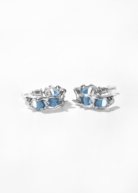 Denim Earrings