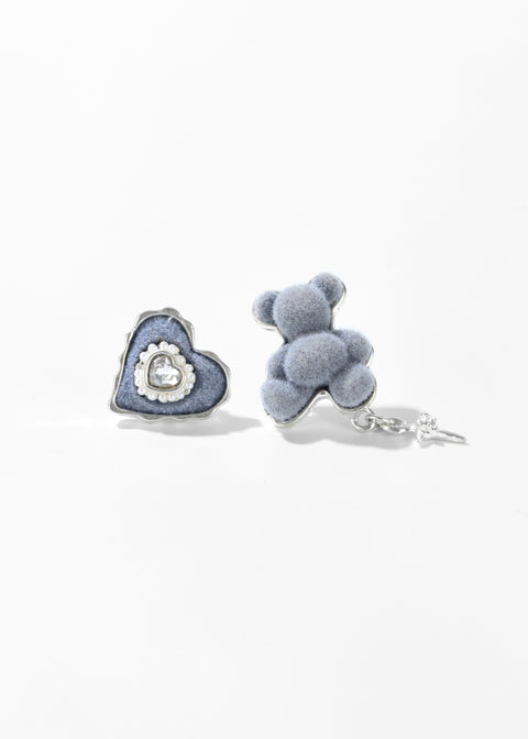 Love Bear Asymmetric Earrings