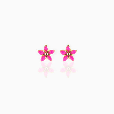 Floral Colorful Stud Earrings