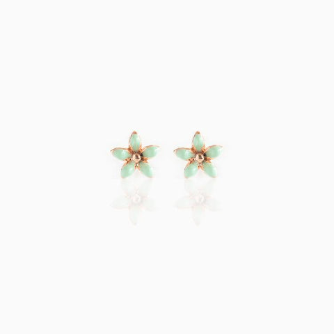 Floral Colorful Stud Earrings