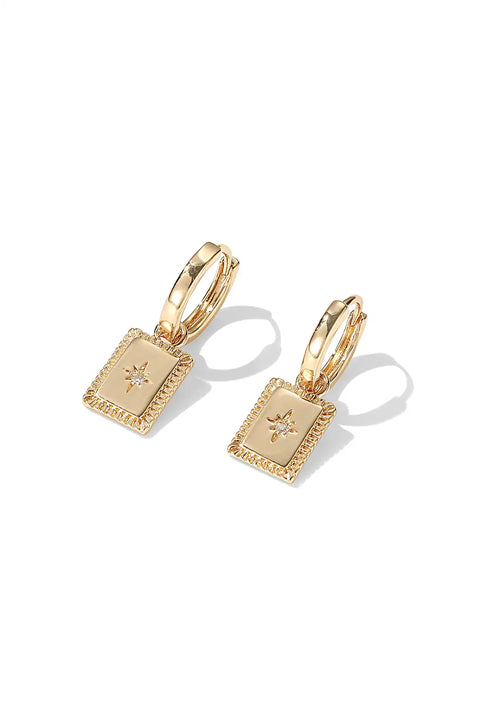 emerald cut earrings