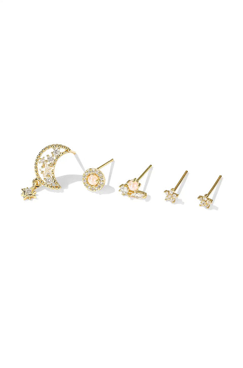 Moon Stud Earrings