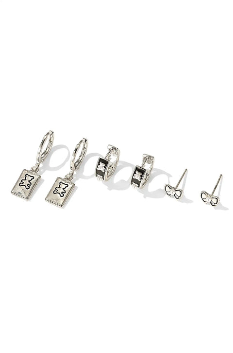 metal earrings