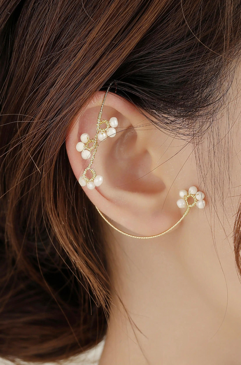 pearl ear cuff