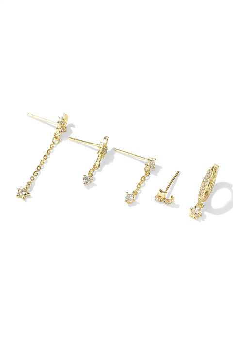 gold earring set
