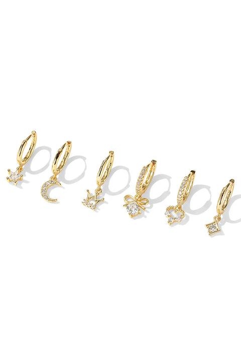 star huggie earrings
