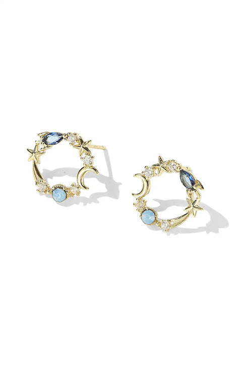 hoop stud earrings