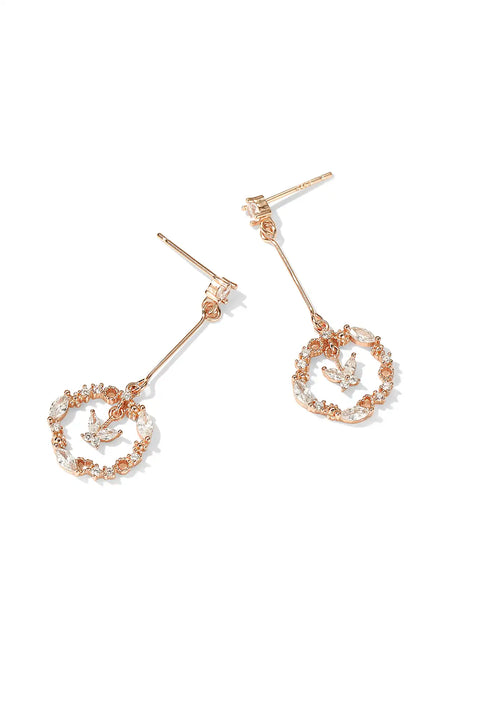 circle drop earrings