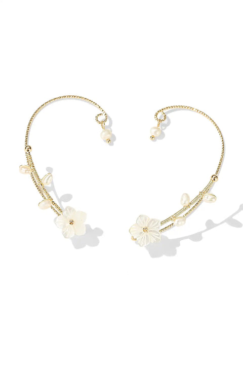 Sakura White Pearl Cuff