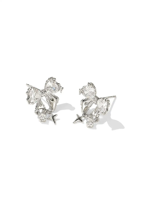 ribbon bow earrings