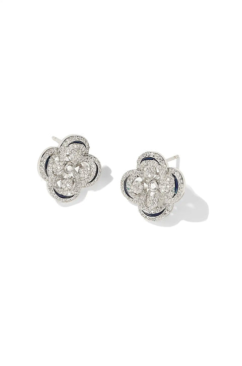 clover stud earrings