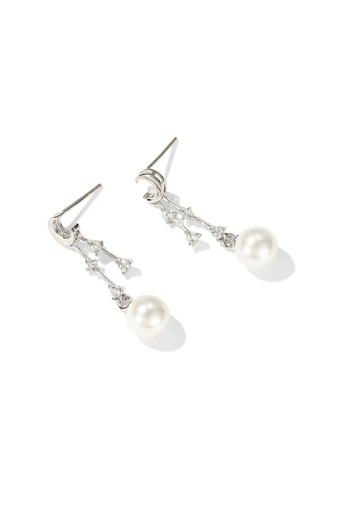 moon dangle earrings