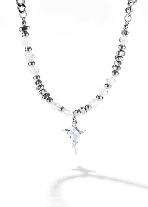 beaded cross necklace