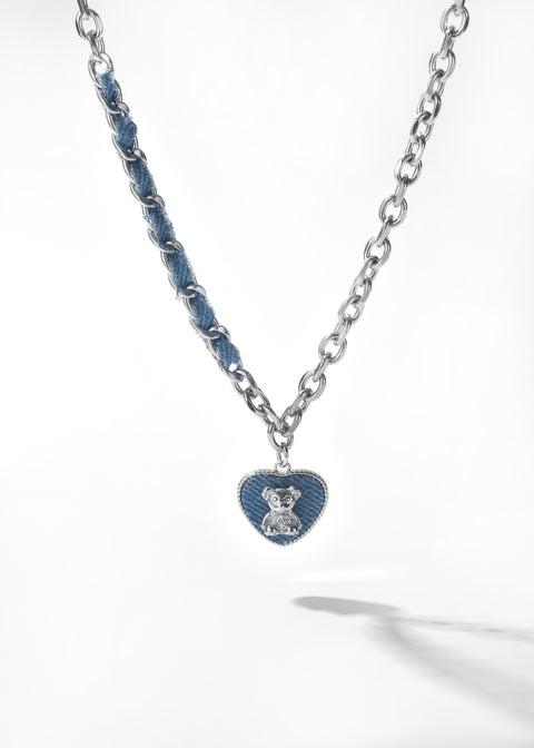 Denim Necklace