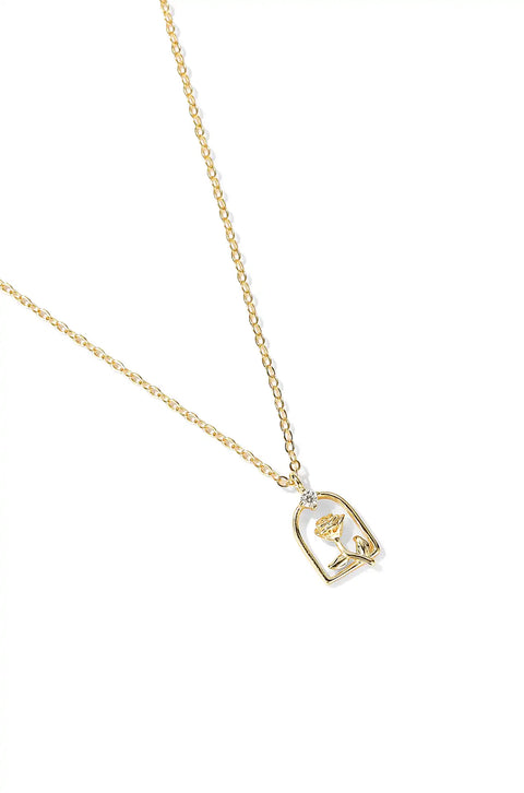 rose pendant necklace