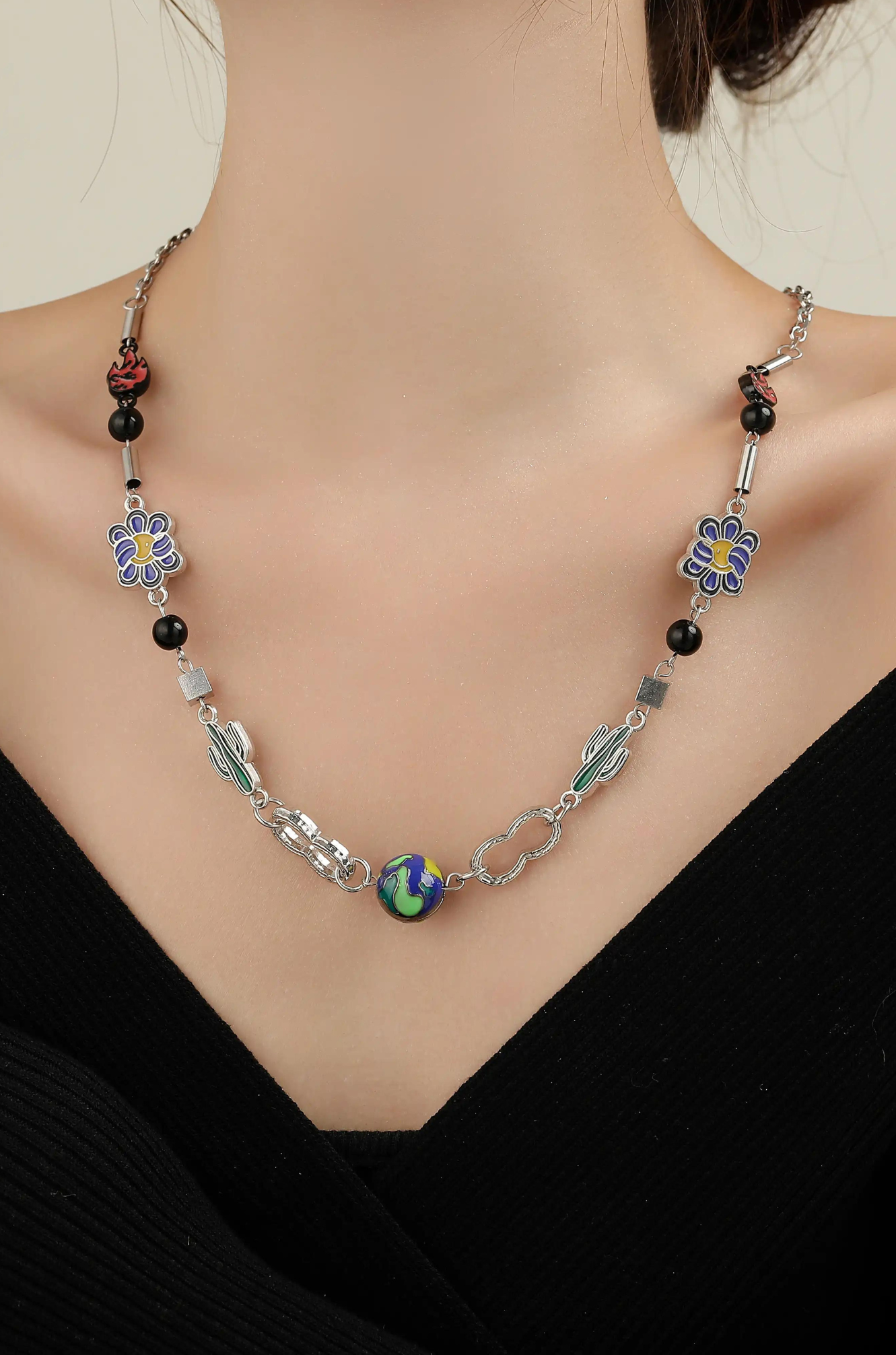 beaded necklaces