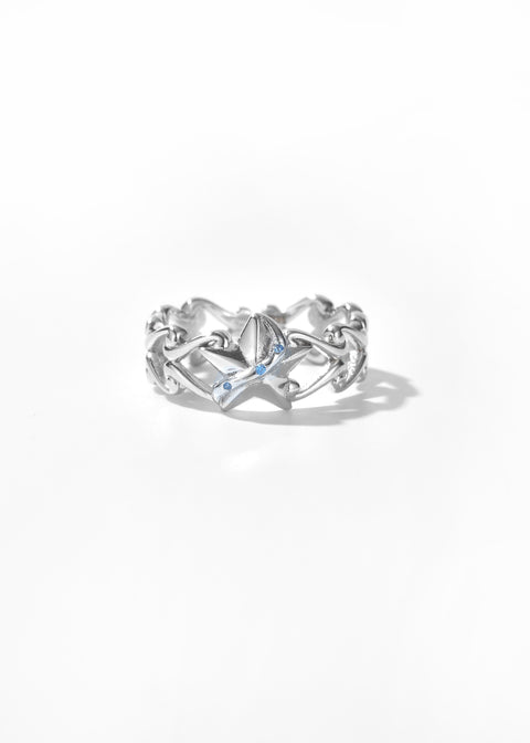 Azure Starfish Ring
