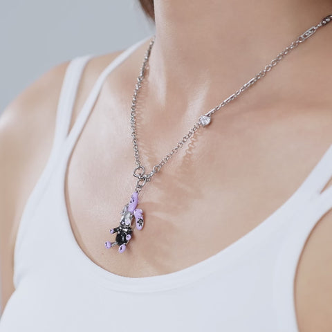 Purple Rabbit Punk Necklace