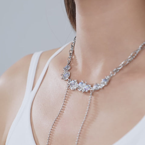 Moonstone Crystal Necklace