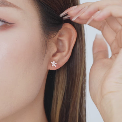 Floral Colorful Stud Earrings