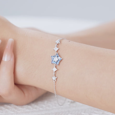 Stellar Blue Crystal Bracelet