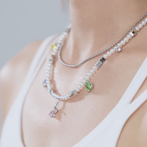 Rainbow Bead Necklace