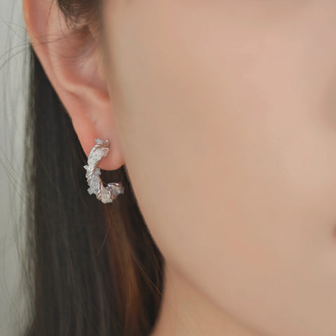 Crystal Hoop Earrings