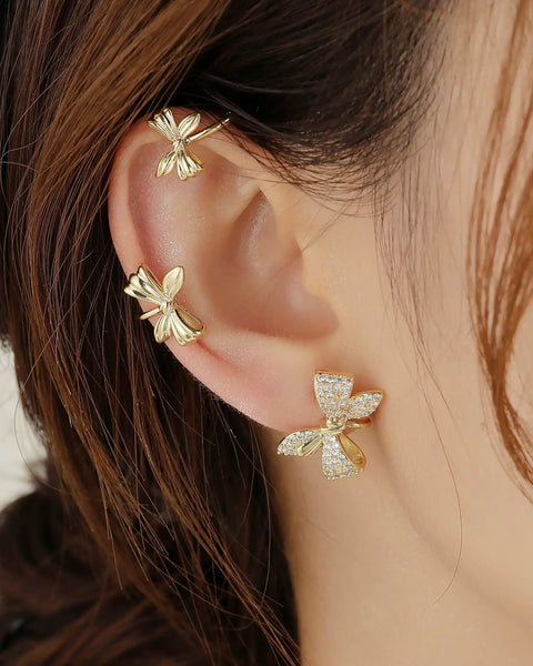 Three Ribbon Ear Cuff
