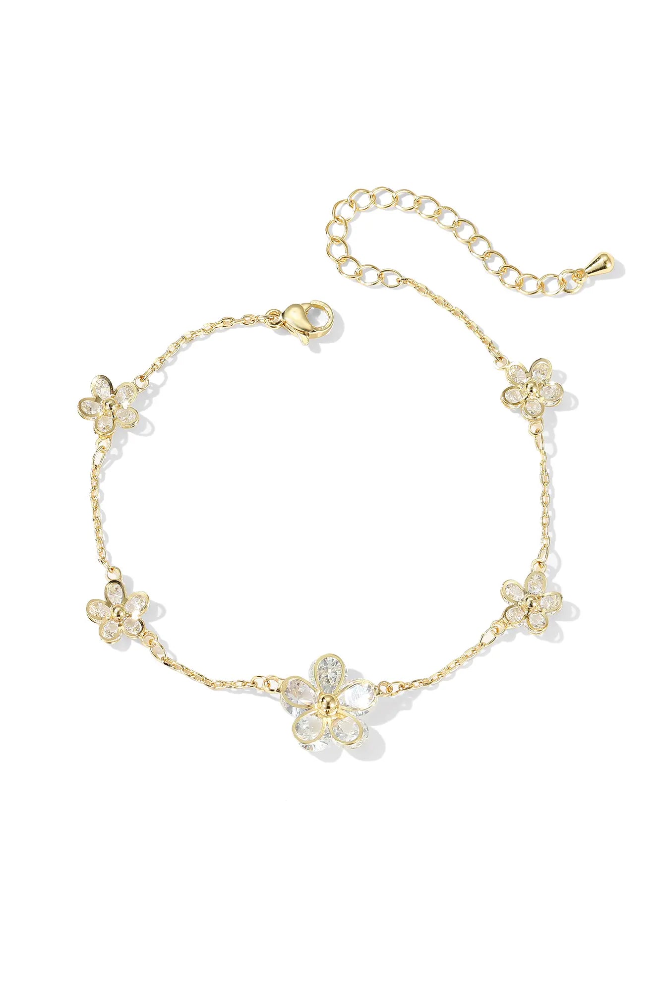 Flower Bracelet For Women, Dainty Bracelet