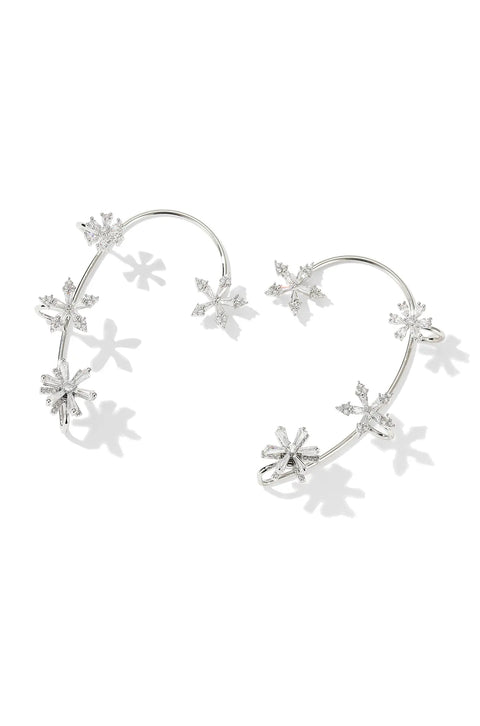 Spinning Flower Cuff Earring