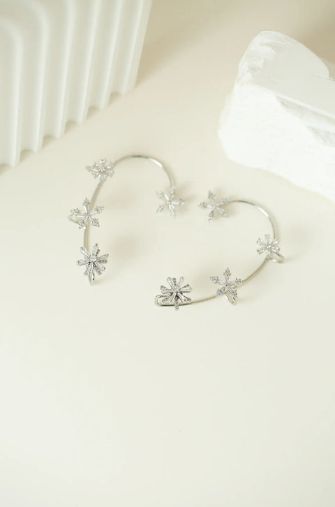 Spinning Flower Cuff Earring