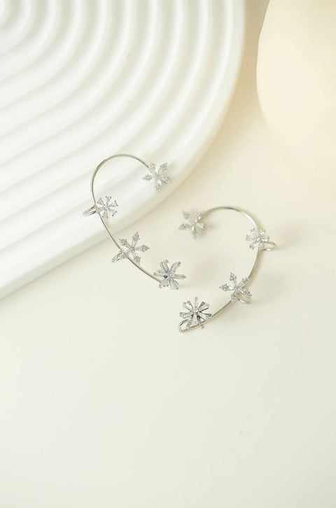 Spinning Flower Cuff Earring