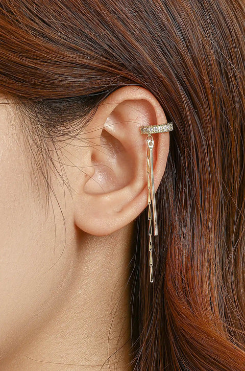 ear cuff chain earrings