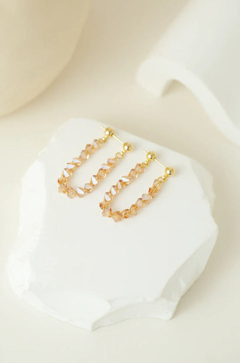 Beaded Hoop Earrings