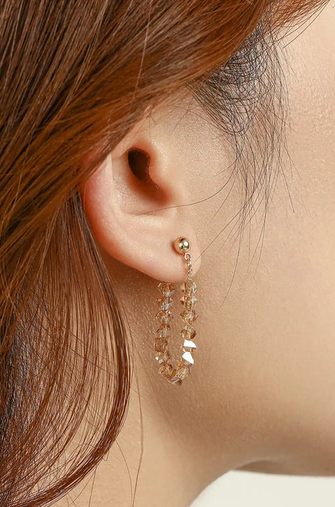 Beaded Hoop Earrings