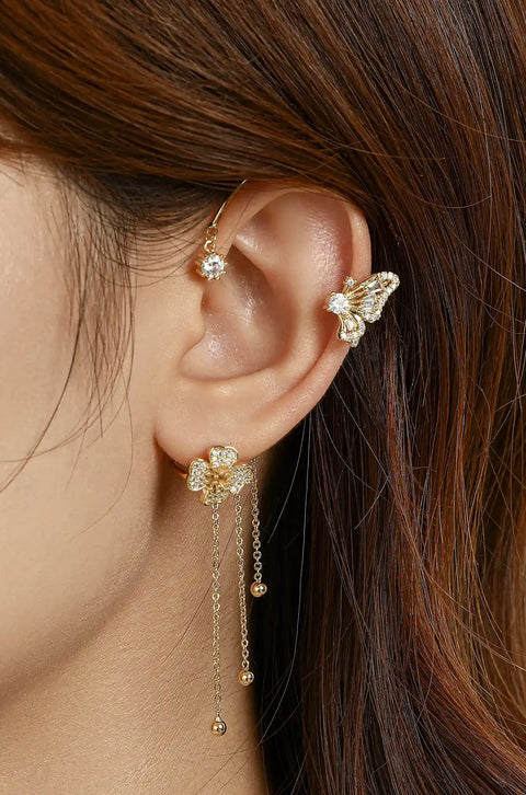 butterfly ear cuffs
