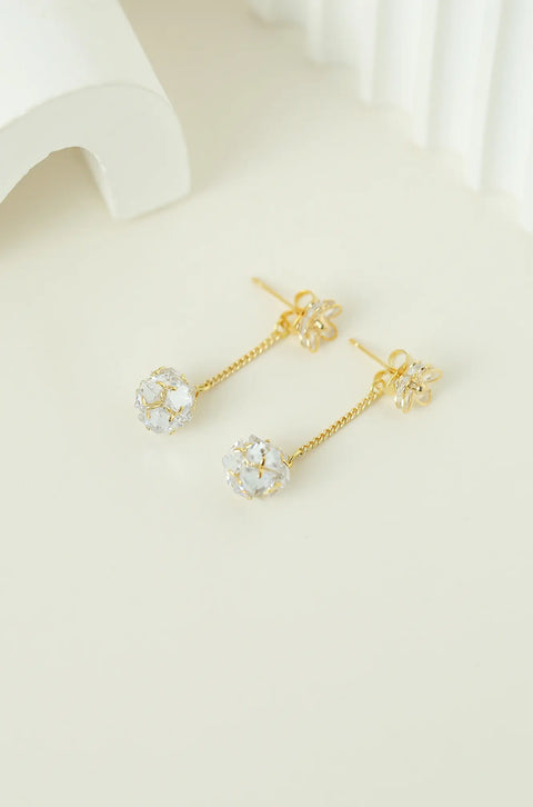 floral drop earrings