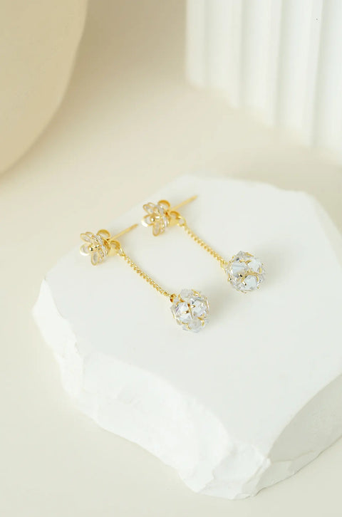 floral drop earrings