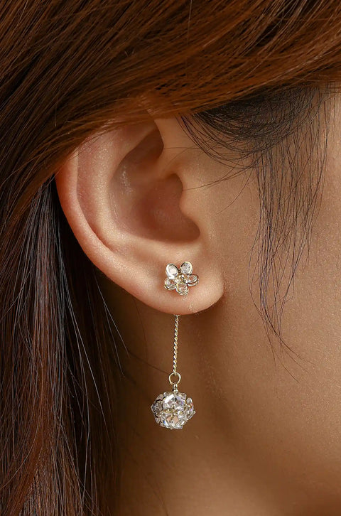 floral drop earrings
