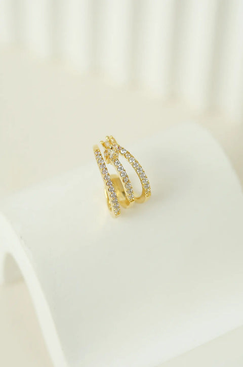 cuff hoop earrings