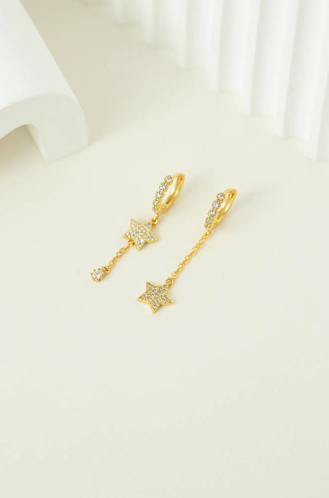 star dangle earrings