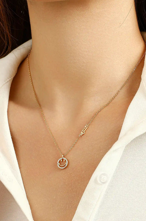 smiley face necklace