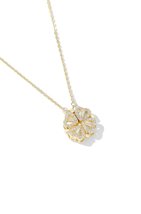 clover heart necklace