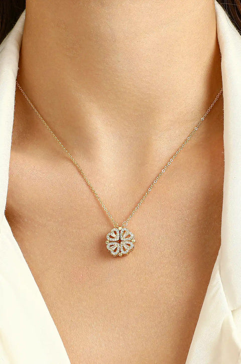 clover heart necklace